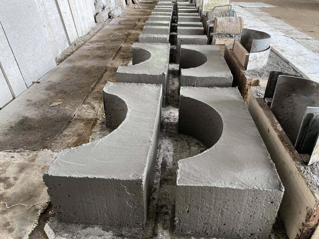 chờ bê tông khô