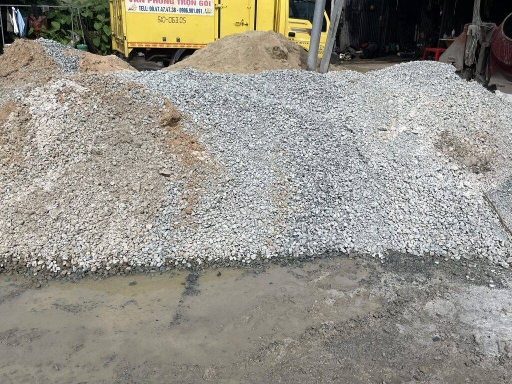 nguyên vật liệu làm bê tông